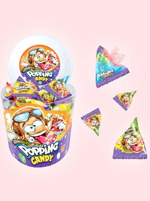 Взрывная карамель со вкусами клубника, яблоко, кола  или синяя малина Johny Bee Popping Candy / Джони Би Летчик 1ШТ 3 гр
