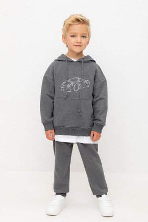 Брюки(Осень-Зима)+boys (тем.серый меланж к518)