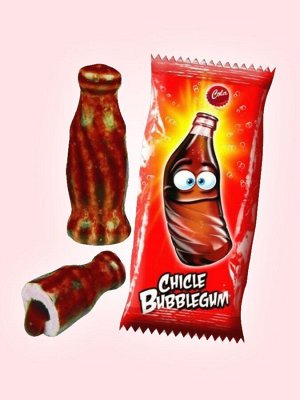Жевательная резинка со вкусом колы Fini Cola Bottles Жвачка Фини &quot;Кола&quot; в виде бутылочки колы с  начинкой внутри 6 гр