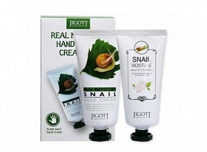 Набор кремов для рук и ног с экстрактом улитки - Real moisture hang & foot cream set