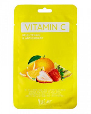 Маска для лица с витамином С YU.R ME Vitamin C Sheet Mask