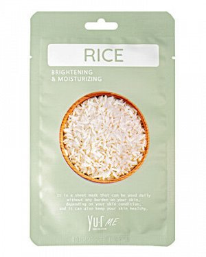 Маска для лица с экстрактом риса YU.R ME Rice Sheet Mask