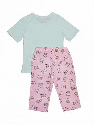 Пижама для девочек (фуфайка, бриджи)