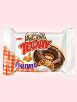 Пончик с карамельным кремом Elvan TODAY Donut Caramel / Тудей Донат со вкусом карамели / Кекс To Day 40 гр