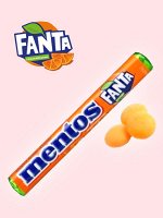 Жевательная конфета Ментос со вкусом фанты Mentos Fanta Orange 29 гр