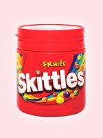 Жевательные конфеты с фруктовыми вкусами Skittles / Скитлс в банке 125 гр