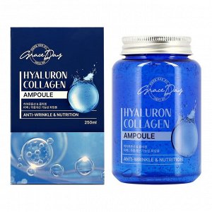 GRACEDAY Сыворотка для лица с Коллагеном и Гиалуроновой Кислотой Hyaluronic Acid & Collagen All In One Ampoul, Ю. Корея, 250 г