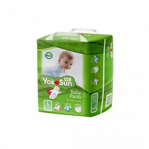 Одноразовые детские подгузники-трусики YokoSun Eco размер L (9-14 кг), 12 шт.