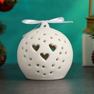 Фигурка светящаяся TAKE IT EASY «Шар с сердечками», 7x7x7.5 см