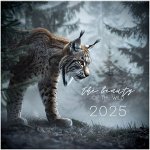 Календарь настенный перекидной на скрепке, 290*290 мм 6л. BG &quot;Into a wild&quot;, 2025г.