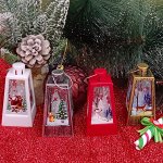 Фонарь декоративный, теплый белый свет, высота 9,5 см.