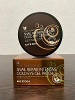 Mizon Гидрогелевые патчи для век с улиточным муцином и коллоидным золотом, 60 шт