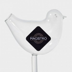Бокал для коктейля Magistro «Синичка», 100 мл, 7x20 см, стекло, прозрачный