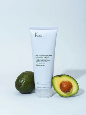 Кондиционирующая маска с маслом авокадо для очень сухих волос KEZY I am AVOCADO 250 мл
