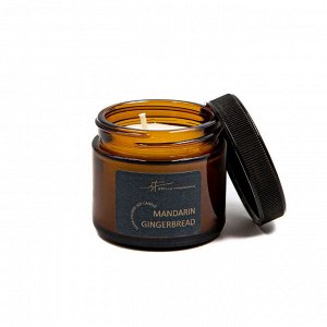 Свеча ароматическая декоративная с фитилем Stella Fragrance с ароматом MANDARIN GINGERBREAD, Мандарин и имбирный пряник, 50 гр.
