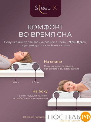 Подушки Sleep iX ДЖУН ЭРГО КУЛ, Анатомическая, 42х67 (Эргономичная)