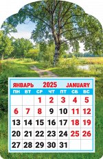 Календарь на магните 2025 &quot;Природа. Лесная тропинка&quot;