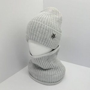 Комплект шапка+снуд (флис) зима