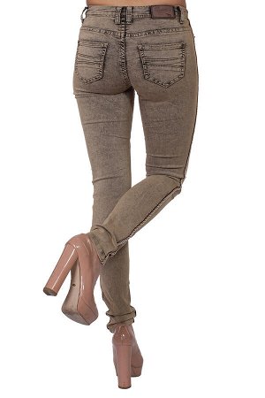 Стильные женские джинсы скинни NoName. Особый дизайнерский приём – удлиняющая ножки боковая отстрочка №126
