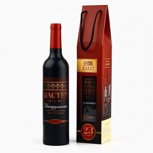 Подарочный набор инструментов в бутылке «Мастер», 23 предмета