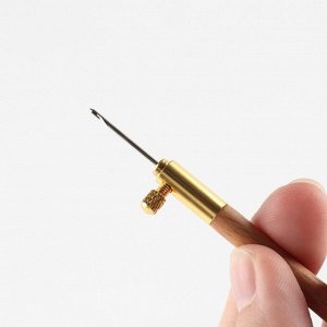 Крючок люневильский, со сменными иглами №0,7/0,9/1,2 мм, цвет МИКС