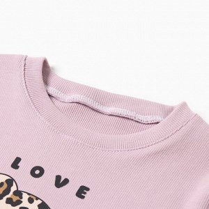 Пижама детская KAFTAN Love 32 (110-116), лиловый