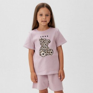 Пижама детская KAFTAN Love 32 (110-116), лиловый