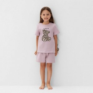 Пижама детская KAFTAN Love 32 (110-116), лиловый