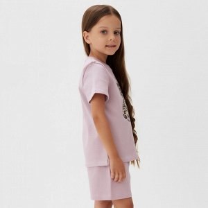 Пижама детская KAFTAN Love 32 (110-116), лиловый