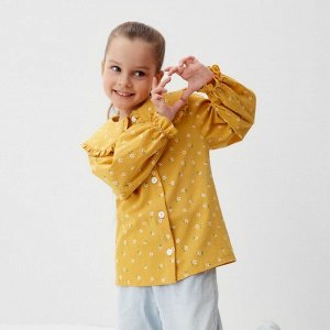 Рубашка детская с воротником KAFTAN, жёлтая
