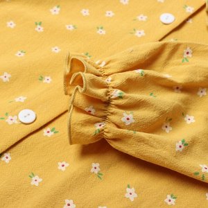Рубашка детская с воротником KAFTAN, жёлтая