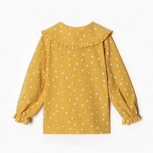 Рубашка детская с воротником KAFTAN, жёлтая