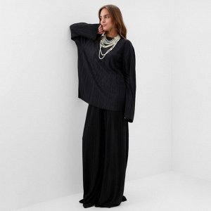 Костюм женский (блуза и брюки) MIST Classic collection, черный