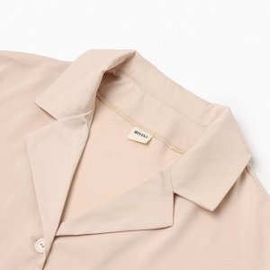 Комплект (сорочка, шорты) женская MINAKU:, Home collection цвет жемчужный.