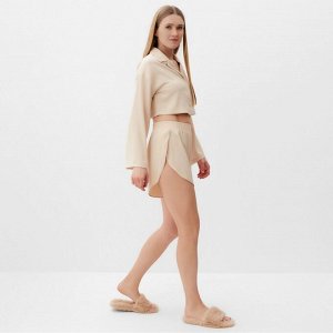Комплект (сорочка, шорты) женская MINAKU:, Home collection цвет жемчужный.