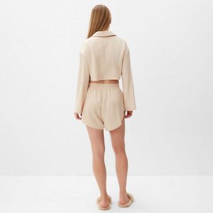 Комплект (сорочка, шорты) женская MINAKU:, Home collection цвет жемчужный.