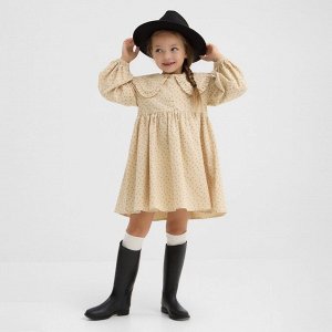 Платье для девочки из фланели KAFTAN размер, бежевый