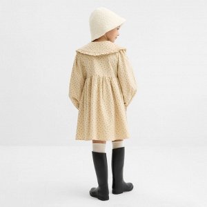 Платье для девочки из фланели KAFTAN размер, бежевый