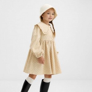 Платье для девочки из фланели KAFTAN размер, бежевый