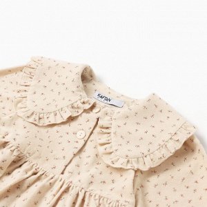 Платье для девочки из фланели KAFTAN размер, бежевый