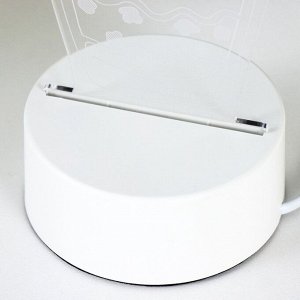 Светильник 3D RISALUX «Кактус», LED-ночник, белый 14x9.5x15 см