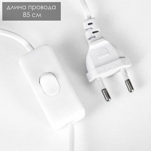 Светильник 3D RISALUX «Кактус», LED-ночник, белый 14x9.5x15 см
