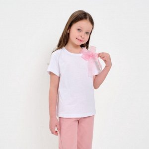 Футболка детская KAFTAN «Бантик» 28 (86-92 см), белая