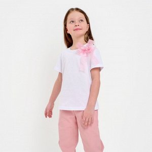 Футболка детская KAFTAN «Бантик» 28 (86-92 см), белая