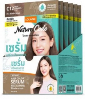 Сыворотка- краска для волос LOLANE NATURE CODE BOTANIC Milk Caramel 60 мл