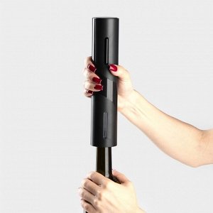 Штопор электрический Magistro Opium, 23?4,8 см, цвет чёрный