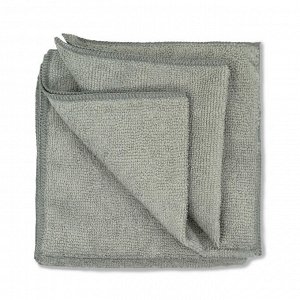 Салфетка микрофибра 220 г/м 30х30 Серая (10шт) УПАК