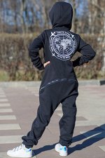 Детский комбинезон &quot;Travel&quot; темно-синий с начесом