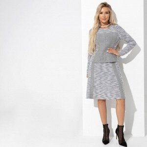Комплект с юбкой, Инста-стиль (2 в 1, grey )