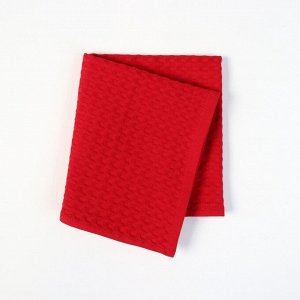 Набор подарочный Доляна From Santa: бордовый, полотенце 35x60 см, хлопок 100%, ваф 220 г/м²